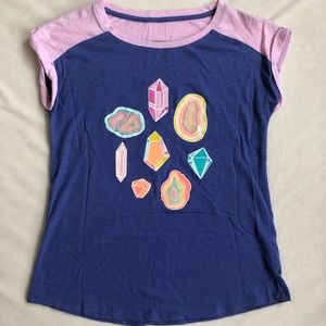 Cat & Jack Girls Crystals and Geode Shirt